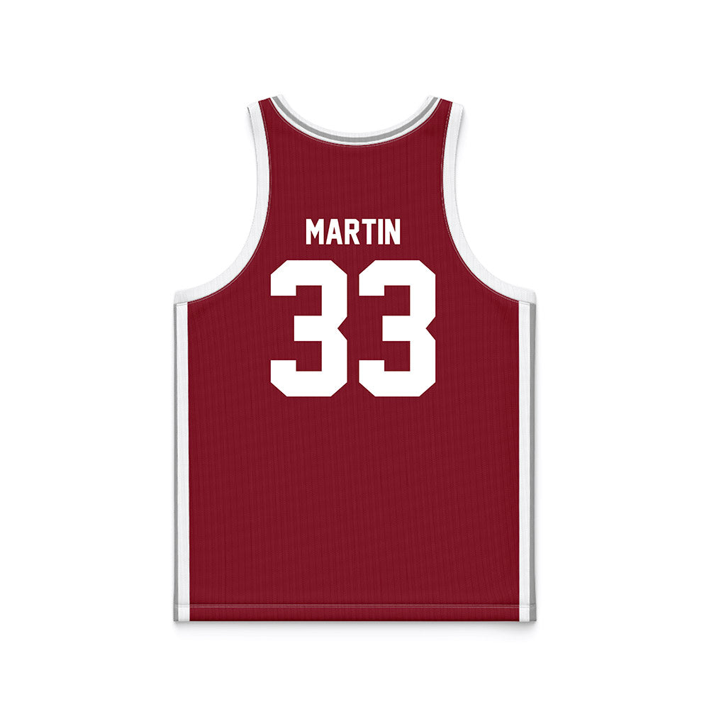 Troy - NCAA Women's Basketball : Taliah Martin - Cardinal Red Basketball Jersey-1