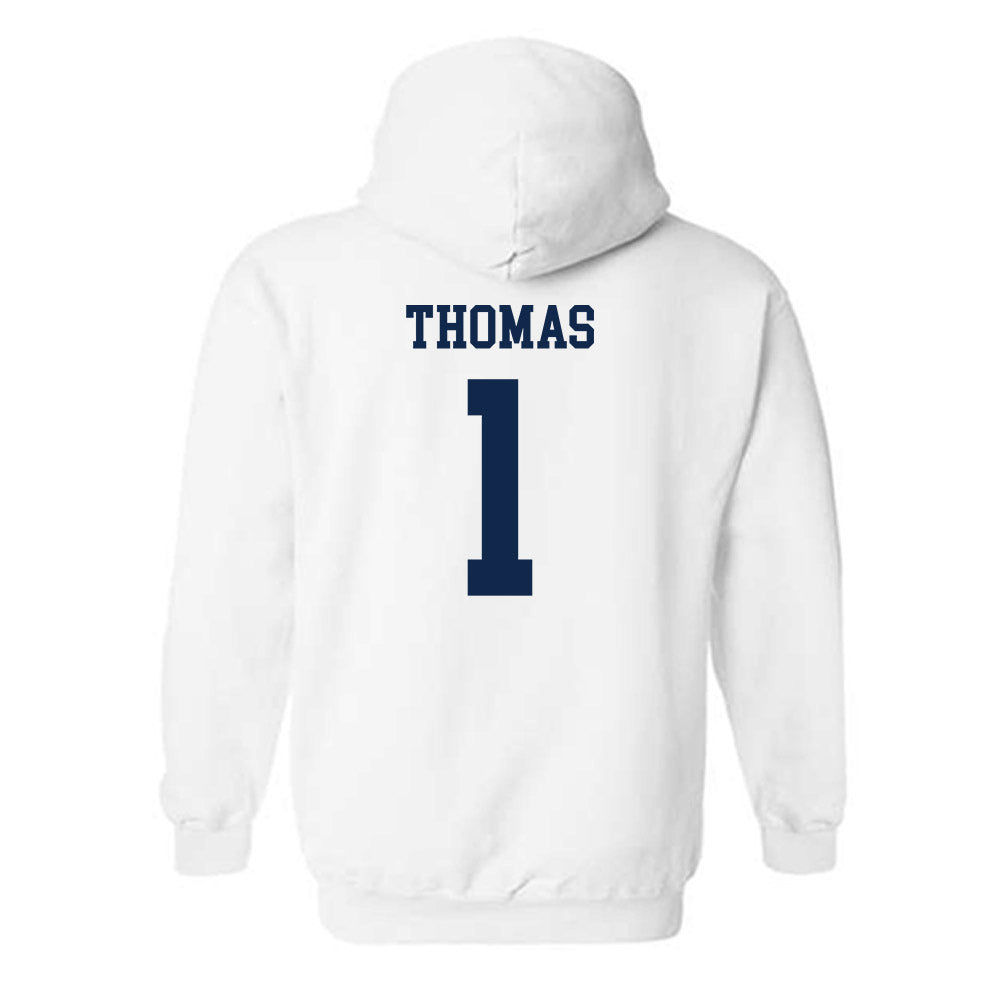 Virginia - NCAA Men's Basketball : Malik Thomas - Classic Shersey Hooded Sweatshirt-1