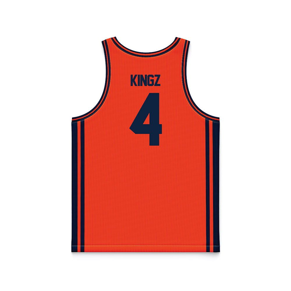 Syracuse - NCAA Men's Basketball : Nate Kingz - Orange Basketball Jersey-1