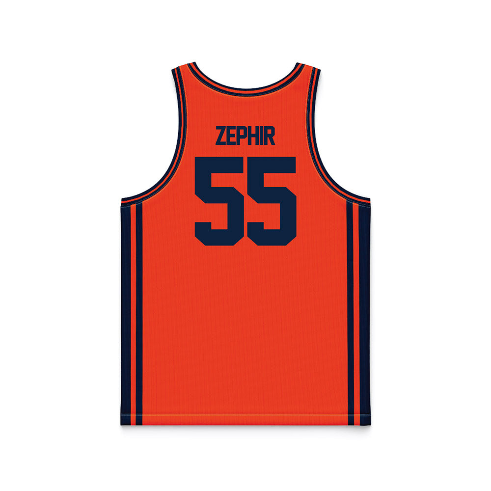 Syracuse - NCAA Men's Basketball : Bryce Zephir - Orange Basketball Jersey-1