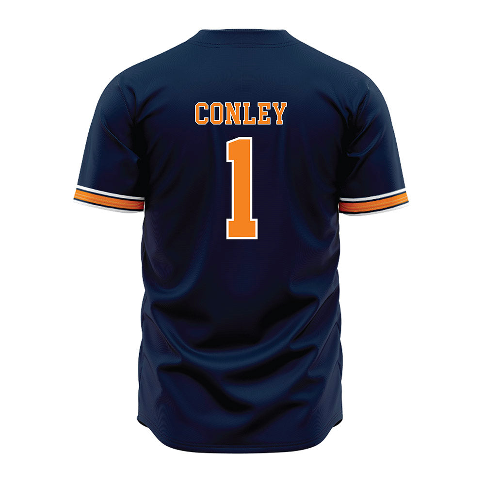 UT Martin - NCAA Baseball : Amari Conley - Blue Jersey-1