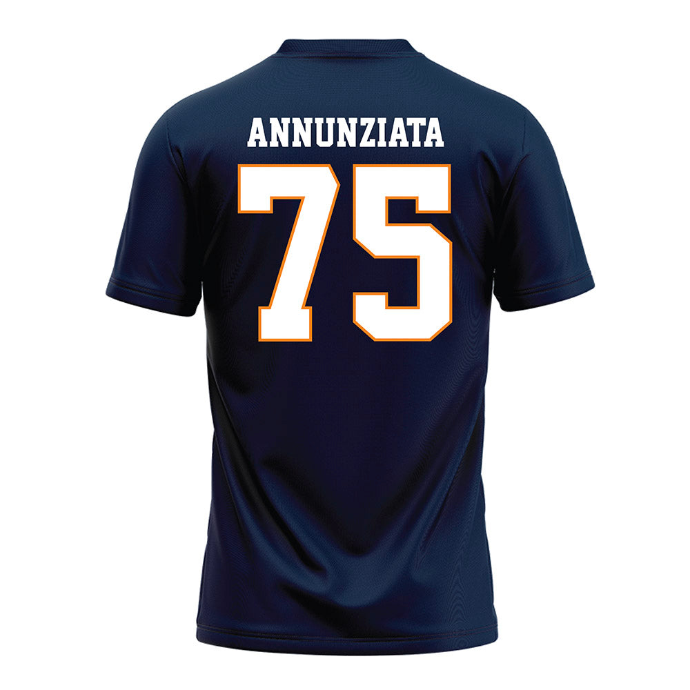 UT Martin - NCAA Football : Khaleel Annunziata - Blue Football Jersey-1
