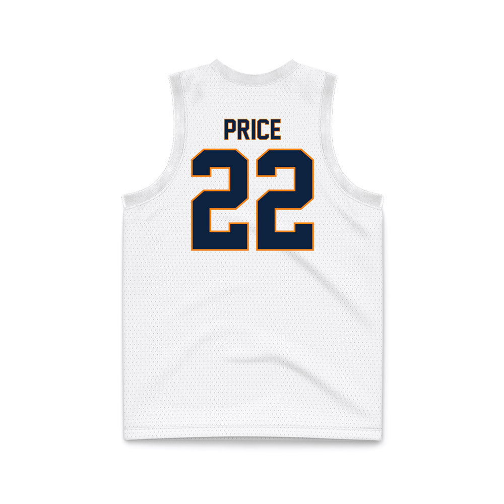 UT Martin - NCAA Men's Basketball : Ty Price - White Basketball Jersey-1