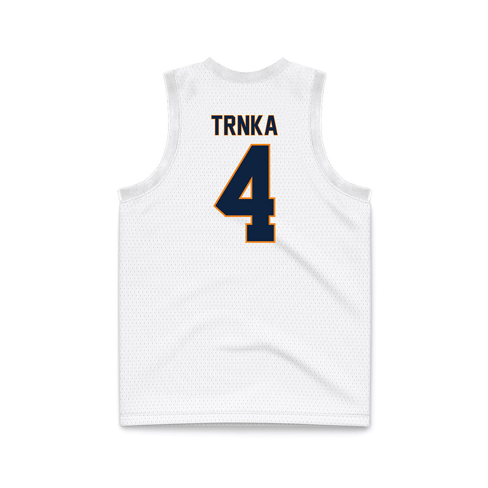 UT Martin - NCAA Men's Basketball : Afan Trnka - White Basketball Jersey