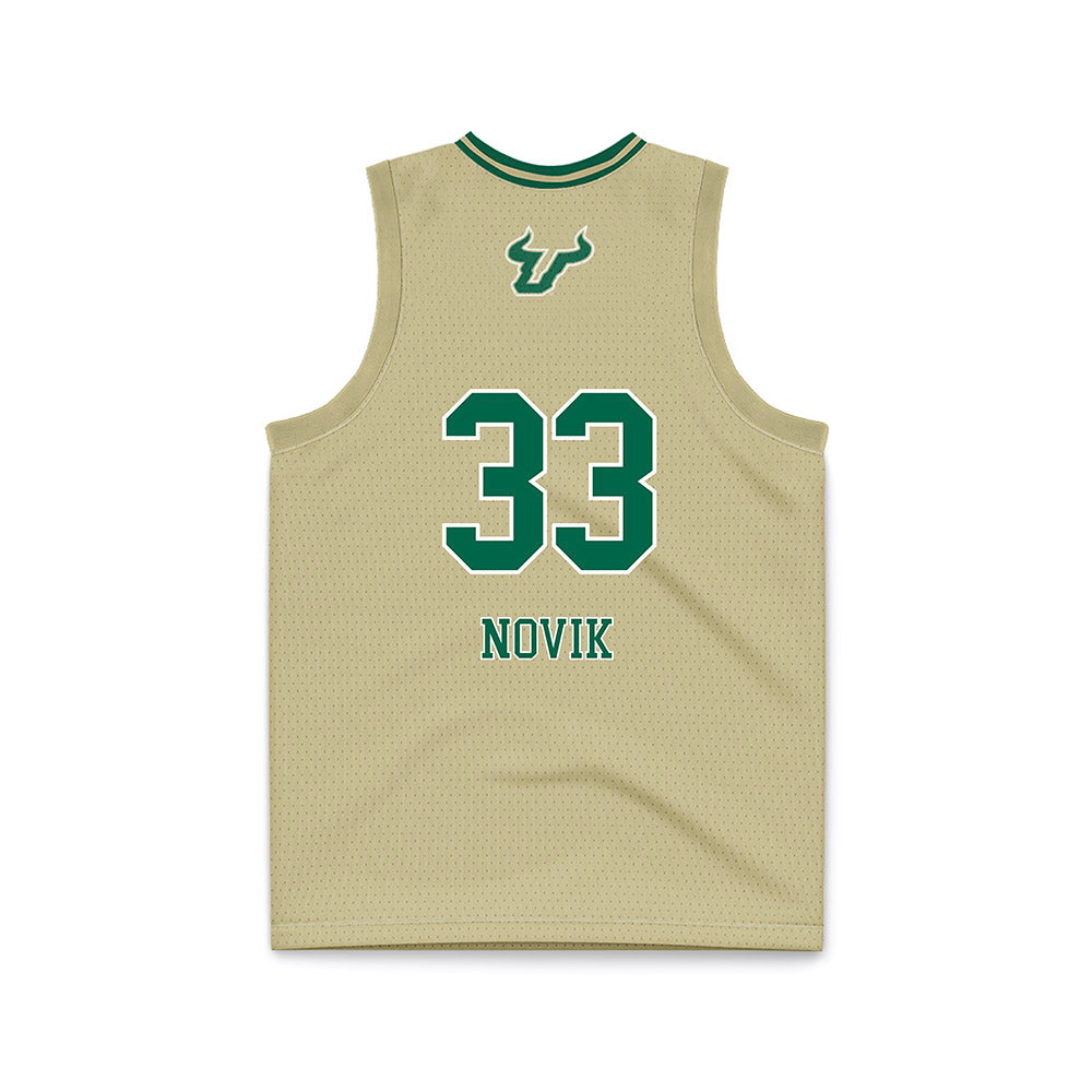 USF - NCAA Women's Basketball : Katsiaryna Novik - Cream Basketball Jersey-1