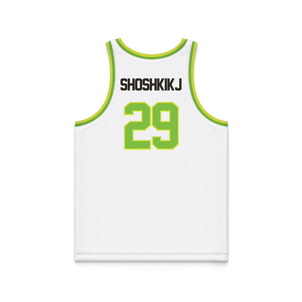 USF - NCAA Men's Basketball : Andrej Shoshkikj - White Basketball Jersey-1