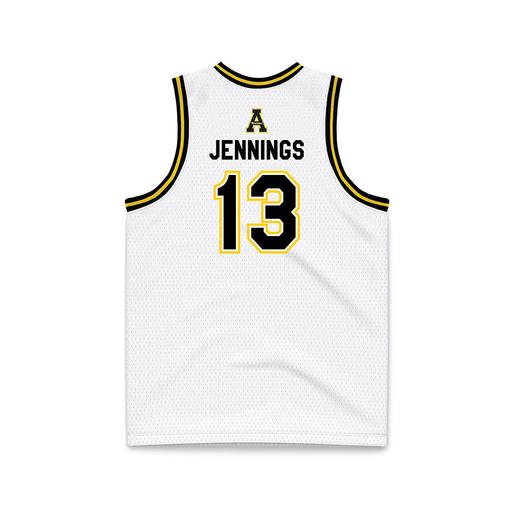 App State - NCAA Men's Basketball : Kasen Jennings - Replica Jersey Basketball Jersey-1