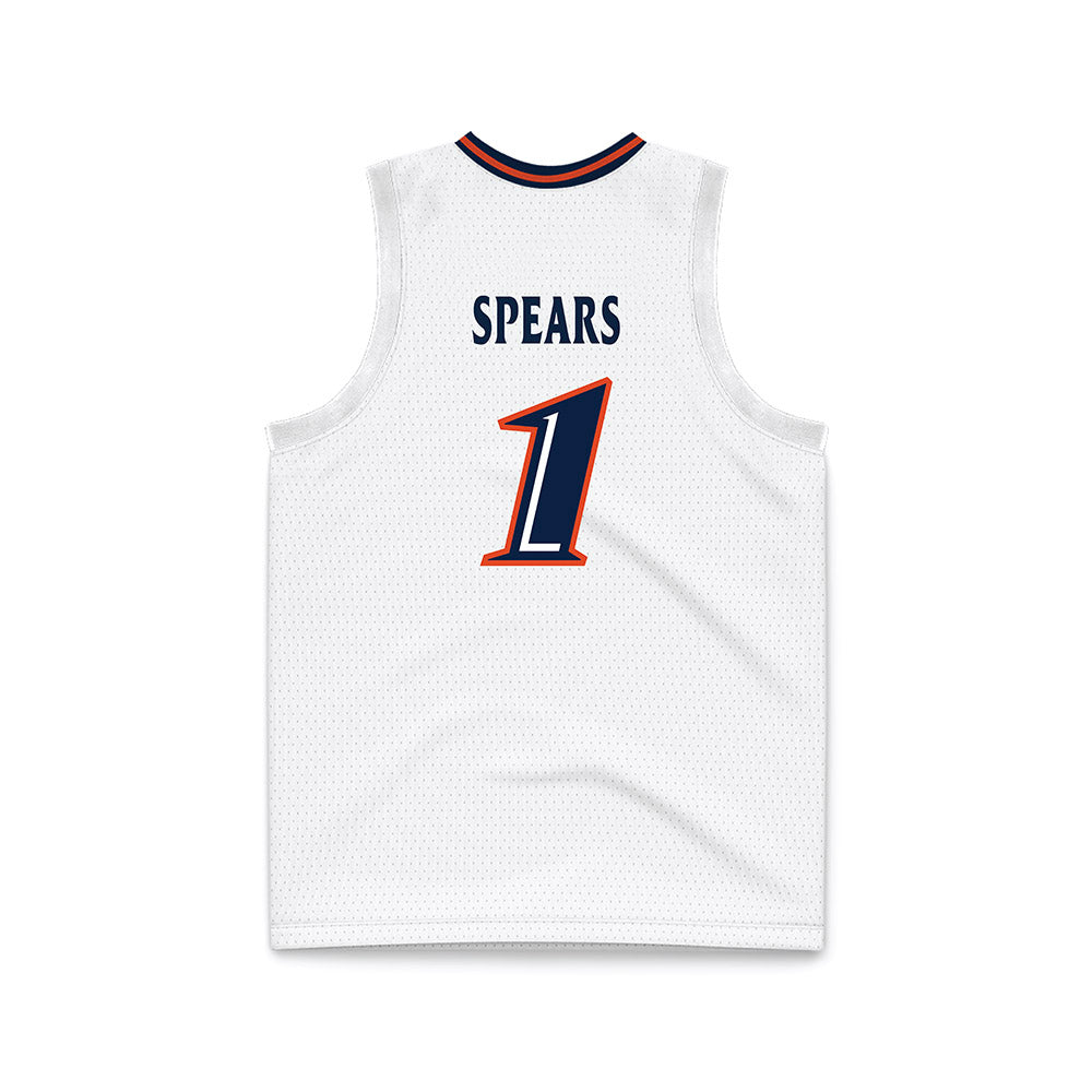 UTSA - NCAA Men's Basketball : Amir Spears - White Basketball Jersey-1