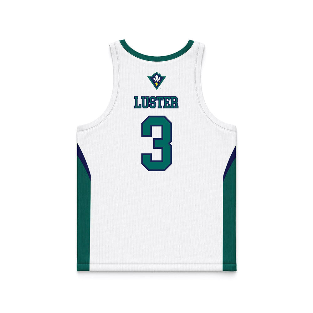 UNC Wilmington - NCAA Men's Basketball : Cj Luster - White Basketball Jersey-1