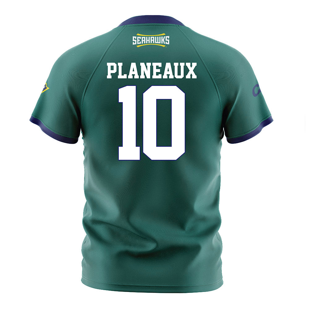 UNC Wilmington - NCAA Women's Soccer : Allie Planeaux - Teal Soccer Jersey-1