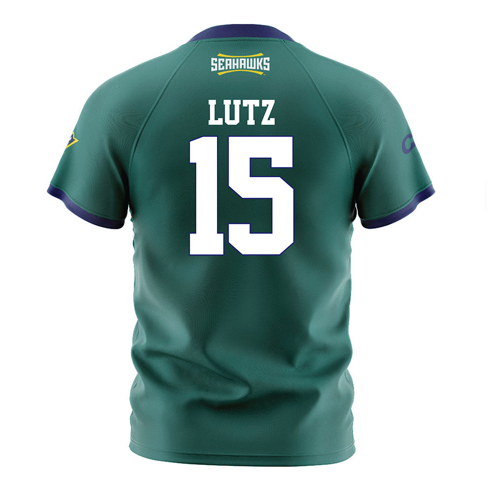 UNC Wilmington - NCAA Women's Soccer : Macy Lutz - Teal Soccer Jersey-1