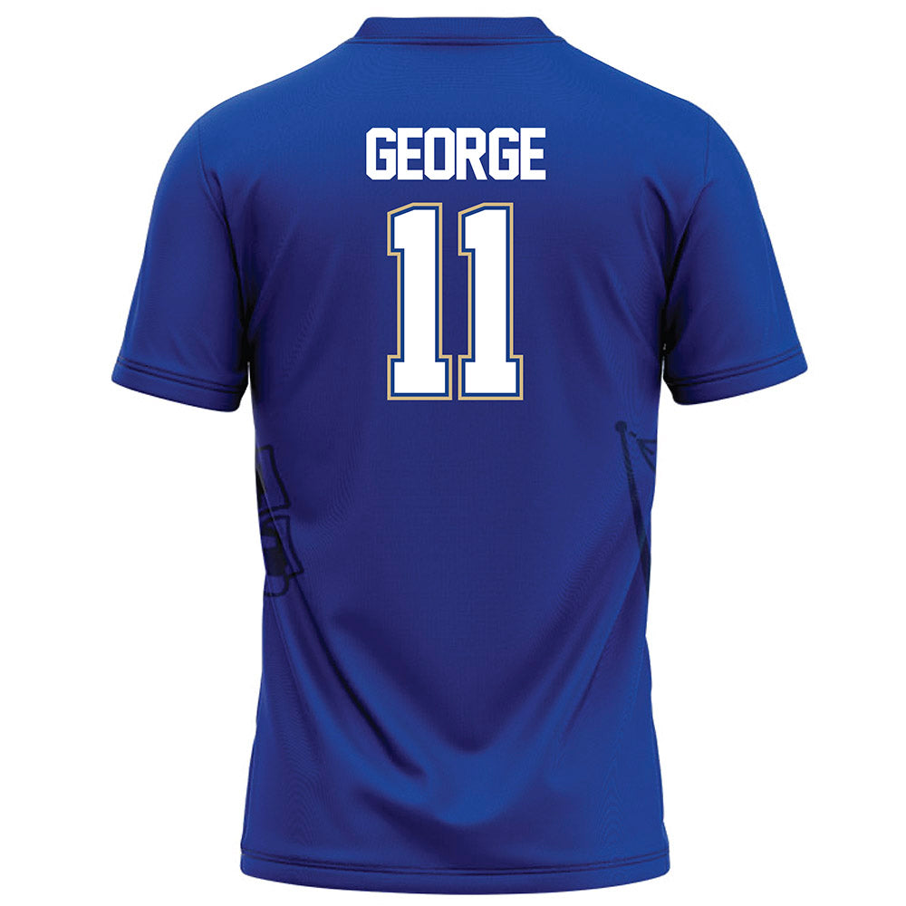 Tulsa - NCAA Football : Jaylen George - Blue Football Jersey-1