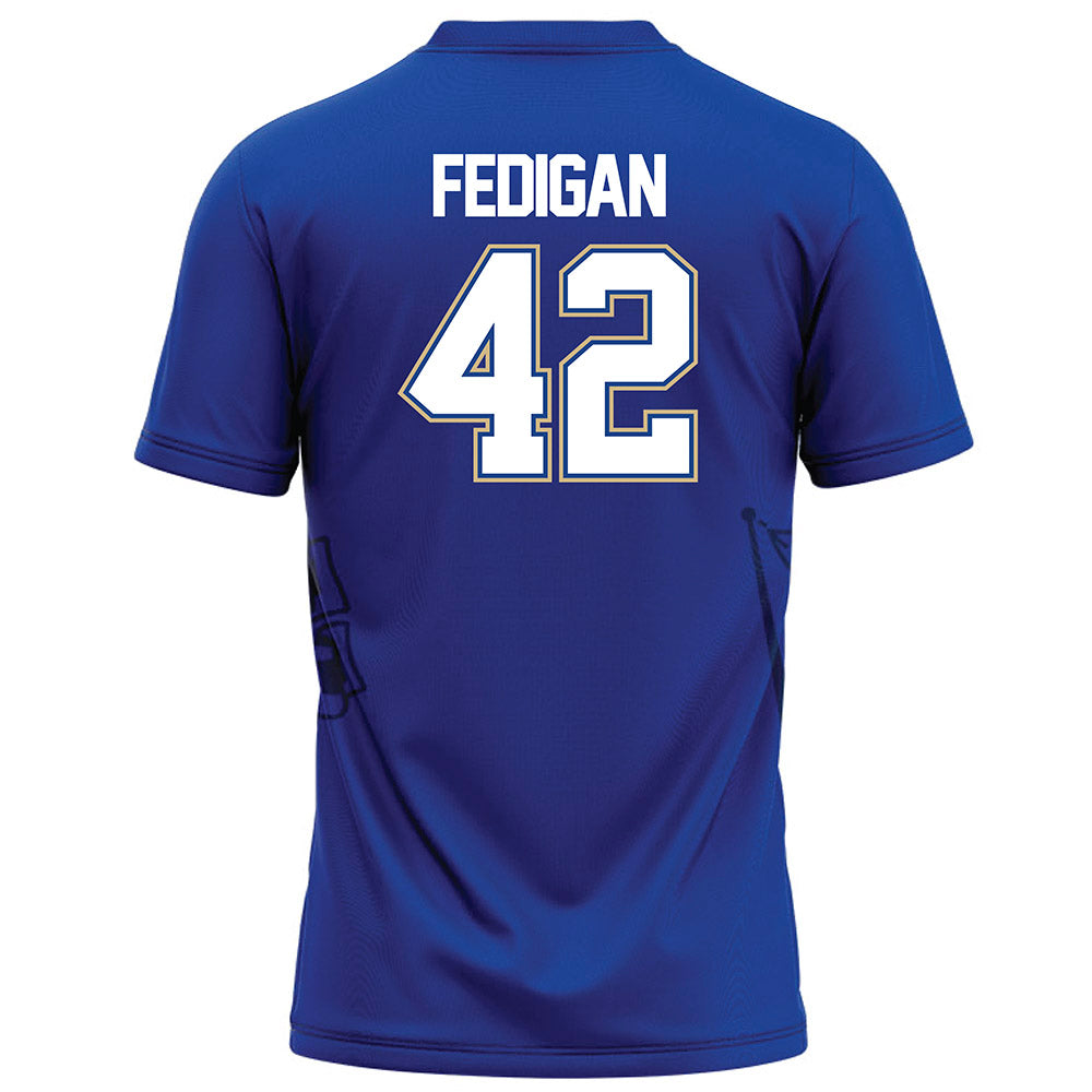 Tulsa - NCAA Football : Aidan Fedigan - Blue Football Jersey-1