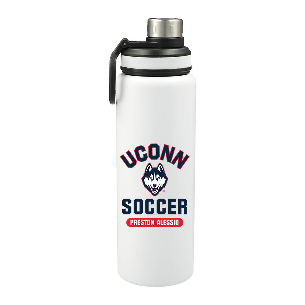 UConn - NCAA Men's Soccer : Preston Alessio - 32oz Stainless Steel Bottle-0
