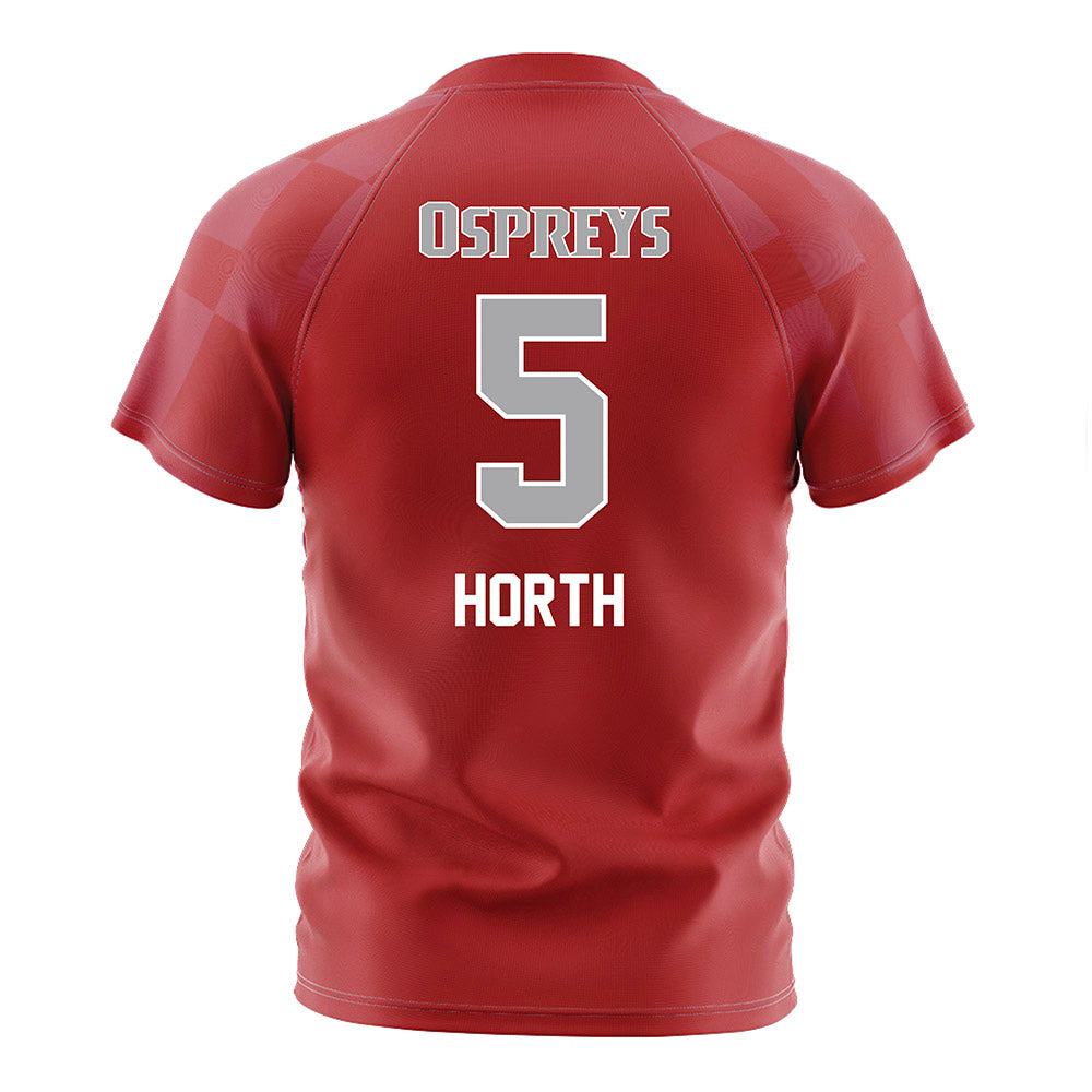 UNF - NCAA Women's Soccer : Skya Horth - Red Soccer Jersey-1