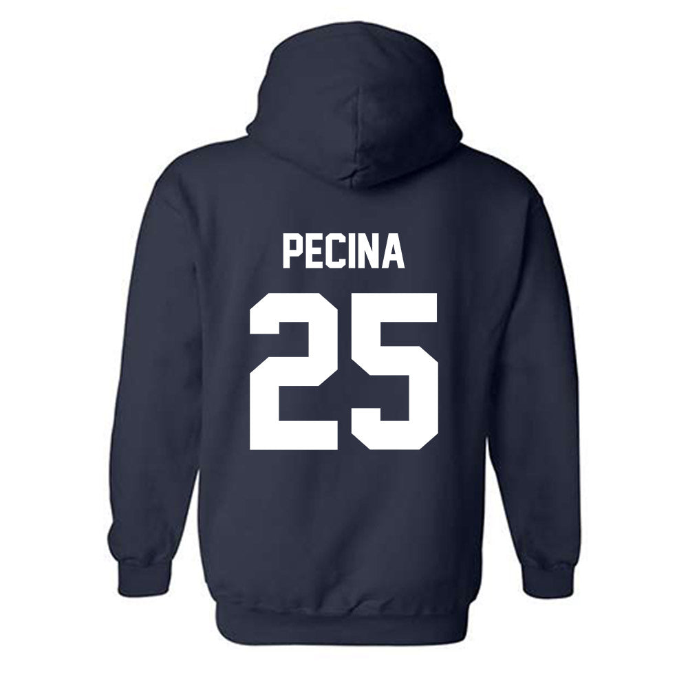 AU - NCAA Football : Jake Pecina - Classic Fashion Shersey Hooded Sweatshirt-1