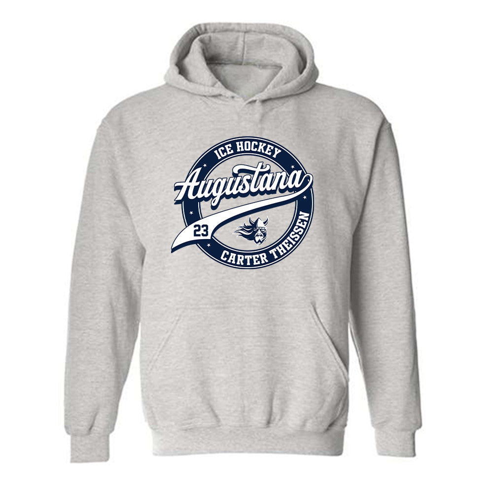 AU - NCAA Men's Ice Hockey : Carter Theissen - Classic Fashion Shersey Hooded Sweatshirt-0