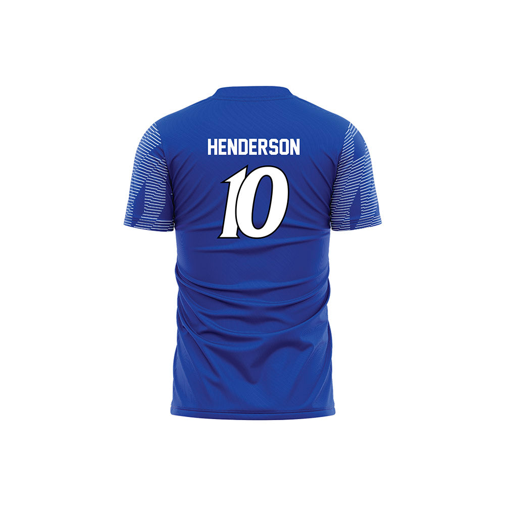 UNC Asheville - NCAA Women's Soccer : Emmie Henderson - Blue Volleyball Jersey-1