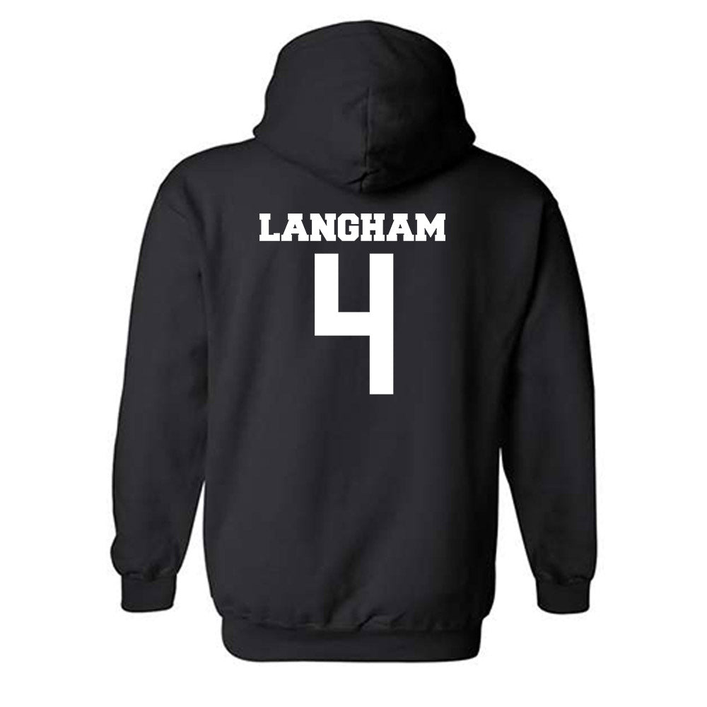BU - NCAA Women's Basketball : Kennedy Langham - Classic Fashion Shersey Hooded Sweatshirt-1