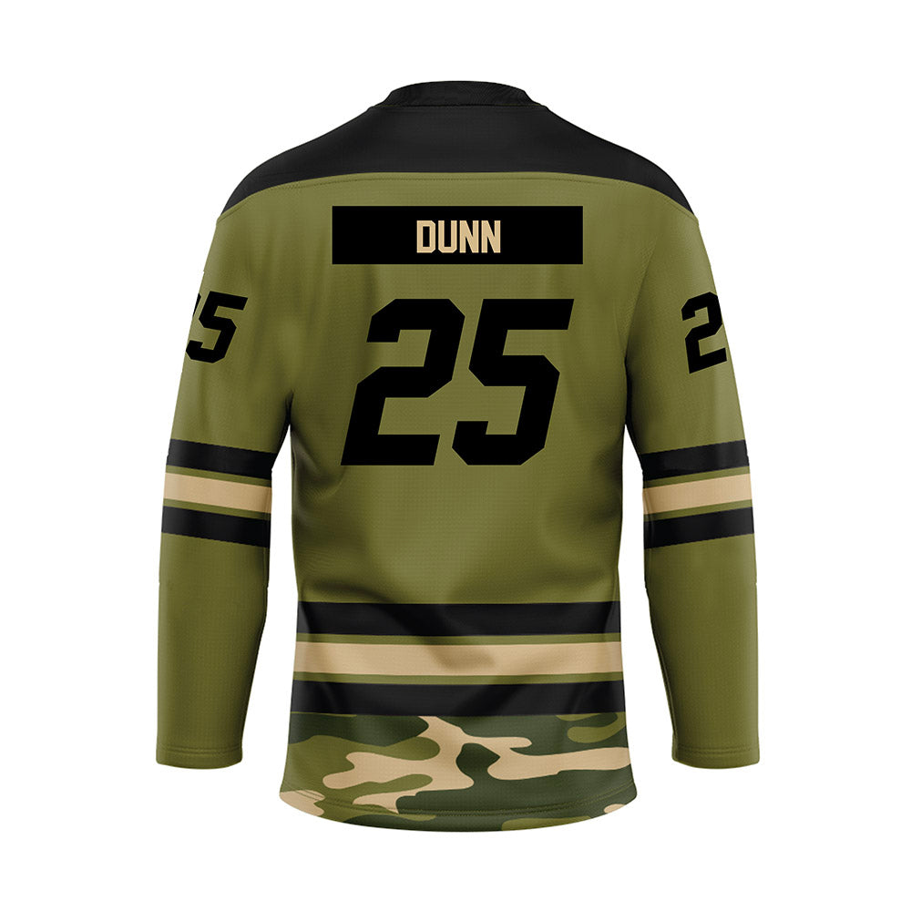 UMass - NCAA Men's Ice Hockey : Cam Dunn - Camo Hockey Jersey-1