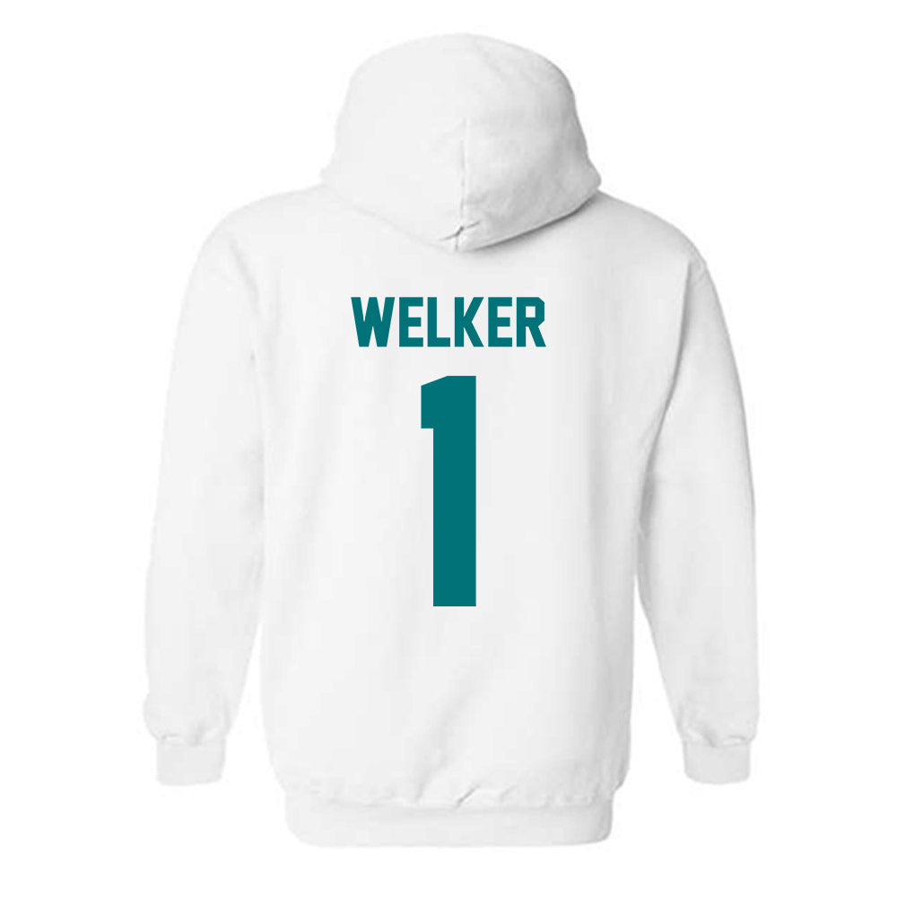 Coastal Carolina - NCAA Women's Volleyball : Hatteras Welker - Classic Fashion Shersey Hooded Sweatshirt-1