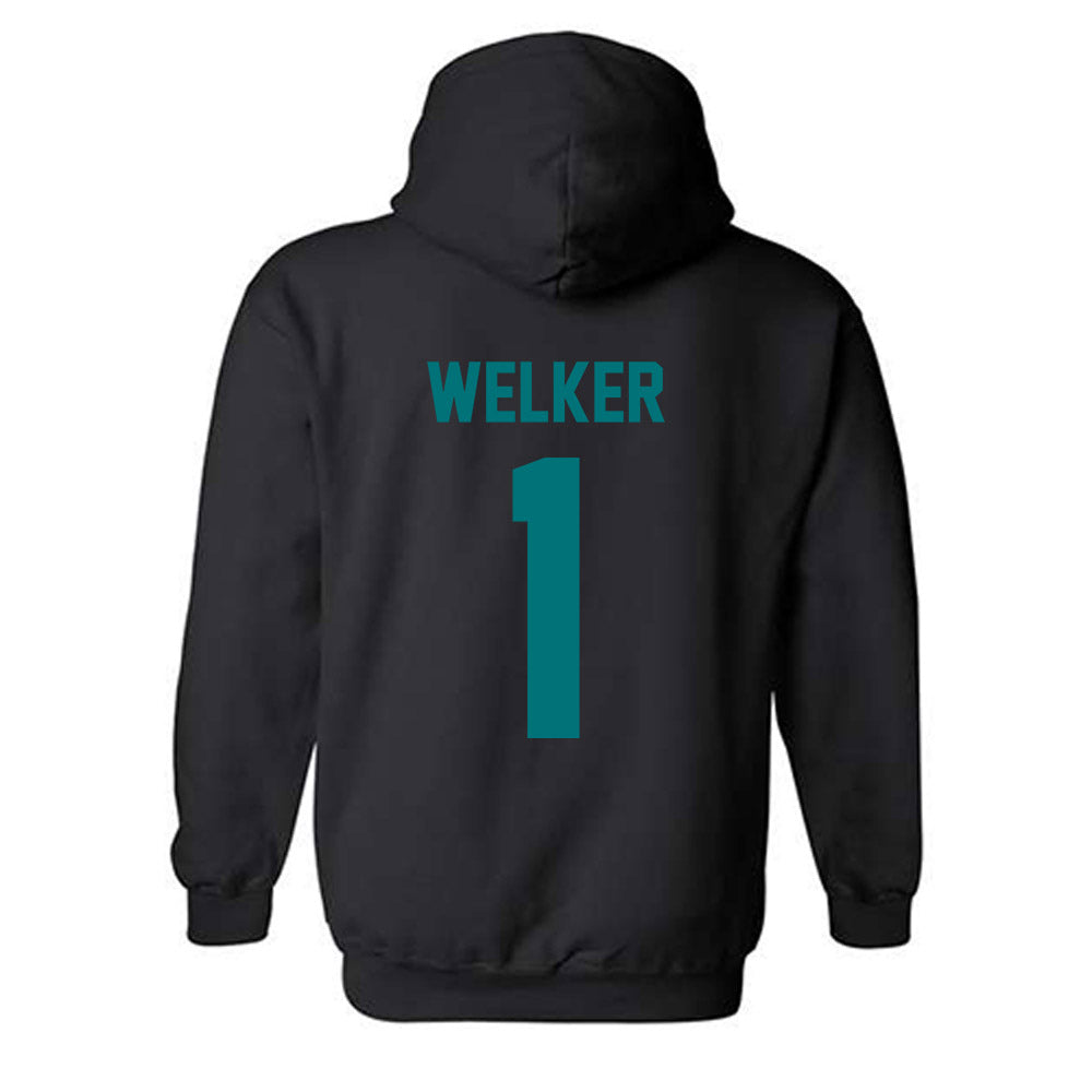 Coastal Carolina - NCAA Women's Volleyball : Hatteras Welker - Classic Fashion Shersey Hooded Sweatshirt-1