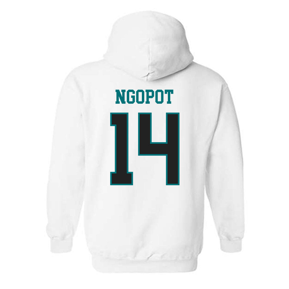Coastal Carolina - NCAA Men's Basketball : Jerry Ngopot - Classic Fashion Shersey Hooded Sweatshirt-1