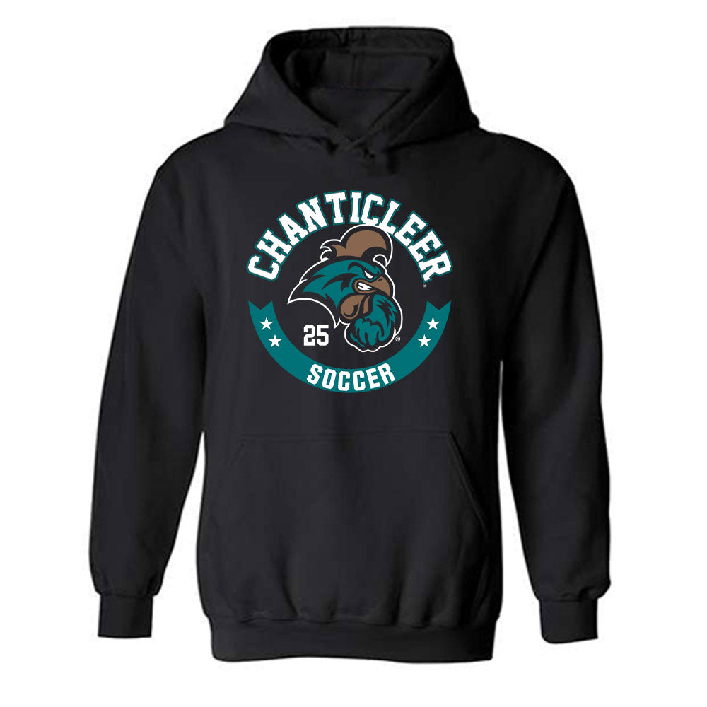 Coastal Carolina - NCAA Men's Soccer : Parker Jackson - Classic Fashion Shersey Hooded Sweatshirt-0