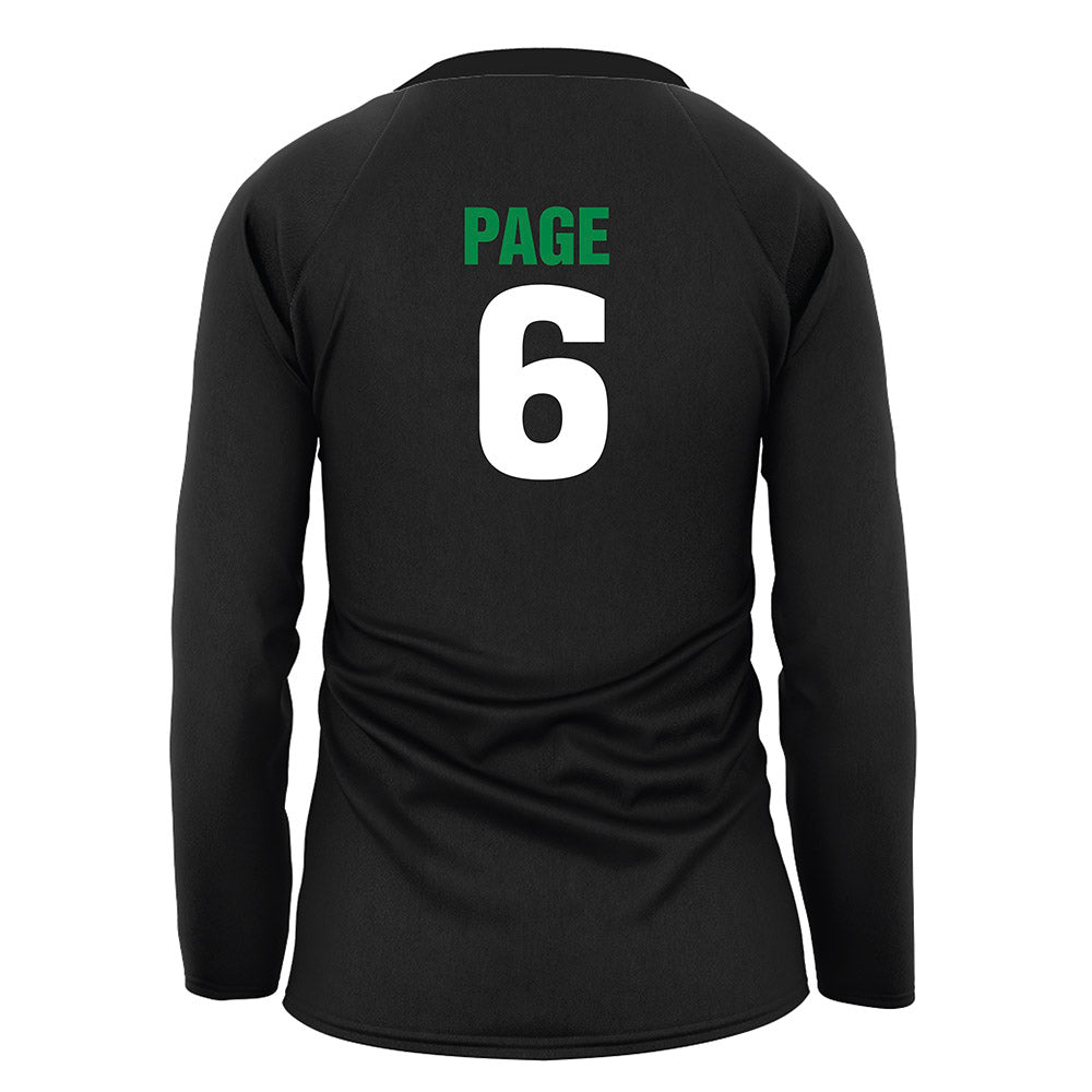 USC Upstate - NCAA Women's Volleyball : Savannah Page - Black Volleyball Jersey