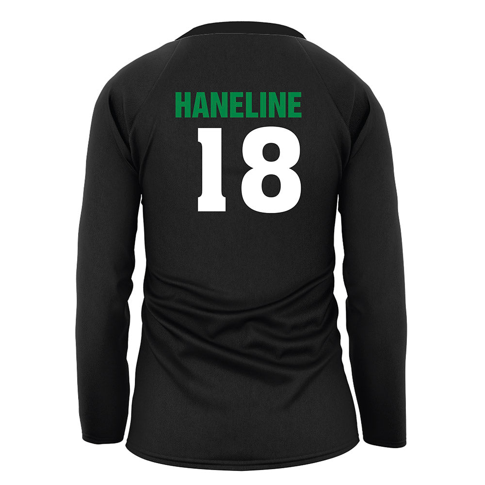 USC Upstate - NCAA Women's Volleyball : Kensley Haneline - Black Volleyball Jersey-1