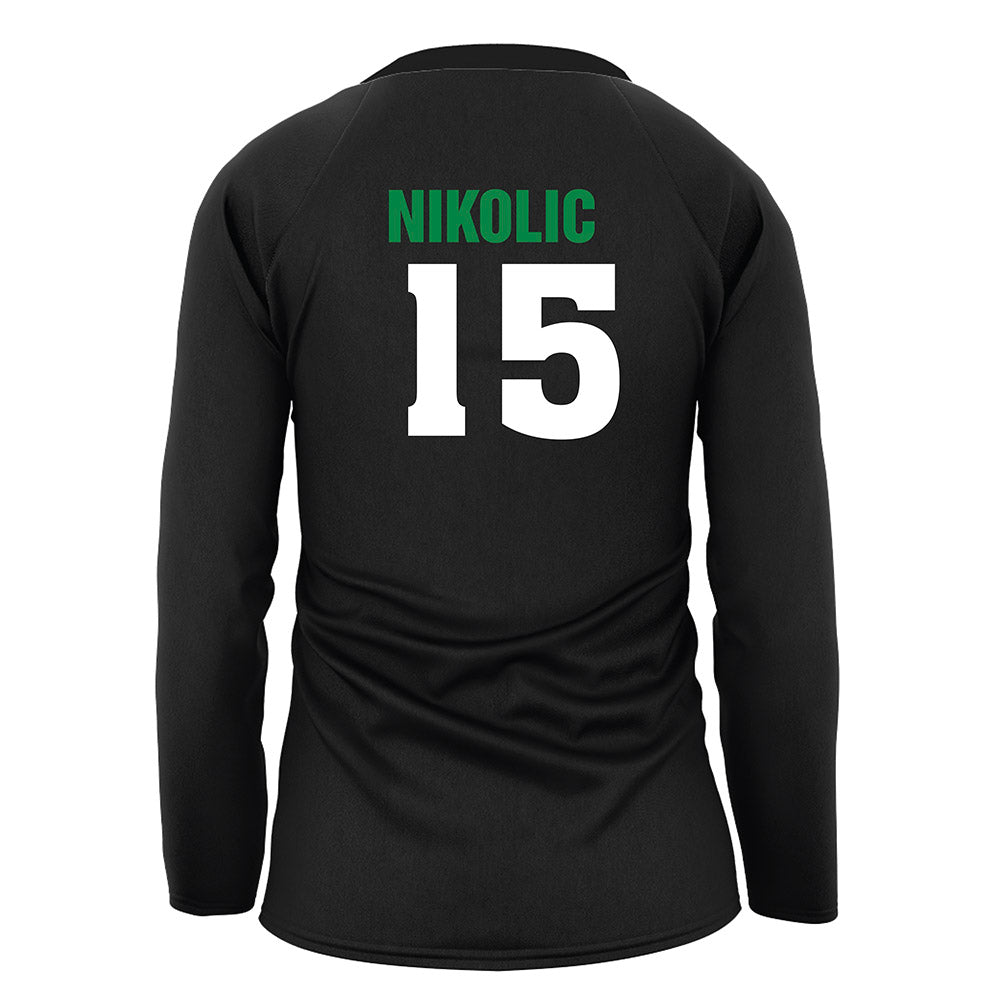 USC Upstate - NCAA Women's Volleyball : Katia Nikolic - Black Volleyball Jersey-1