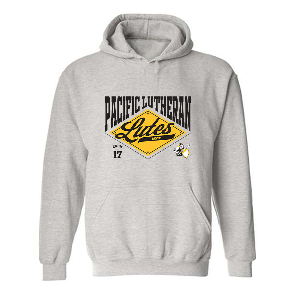 PLU - NCAA Men's Soccer : Logan Krum - Classic Fashion Shersey Hooded Sweatshirt-0