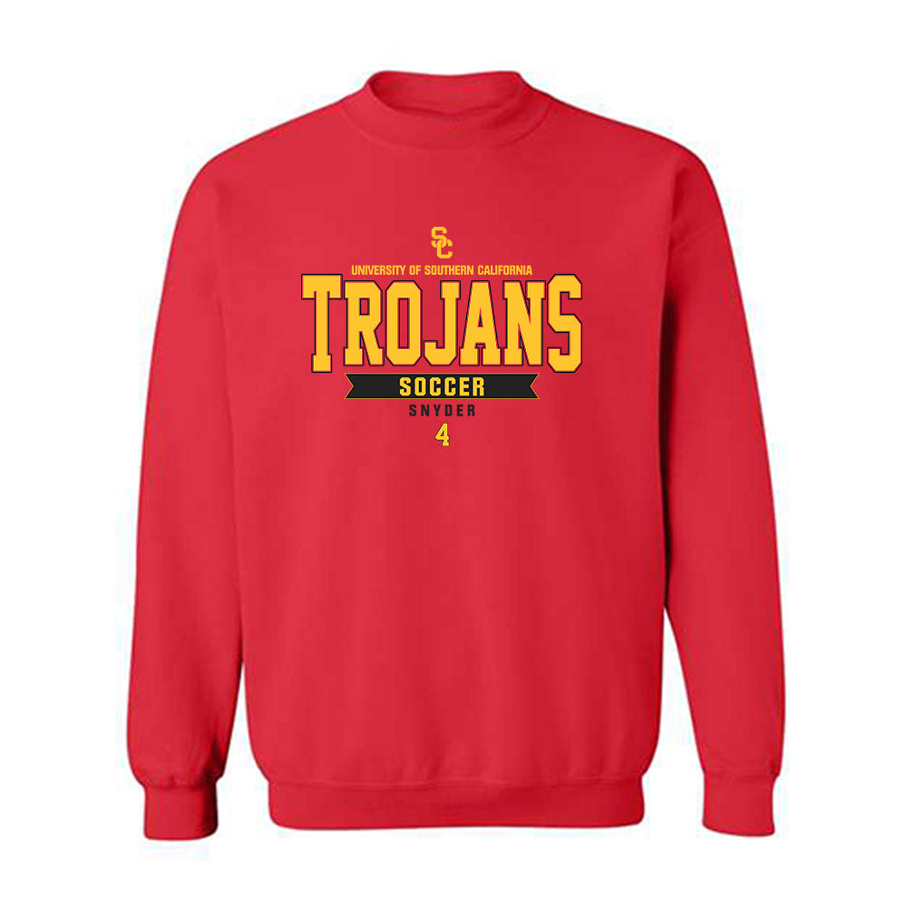 USC - NCAA Women's Soccer : Hadley Snyder - Classic Fashion Shersey Crewneck Sweatshirt-0