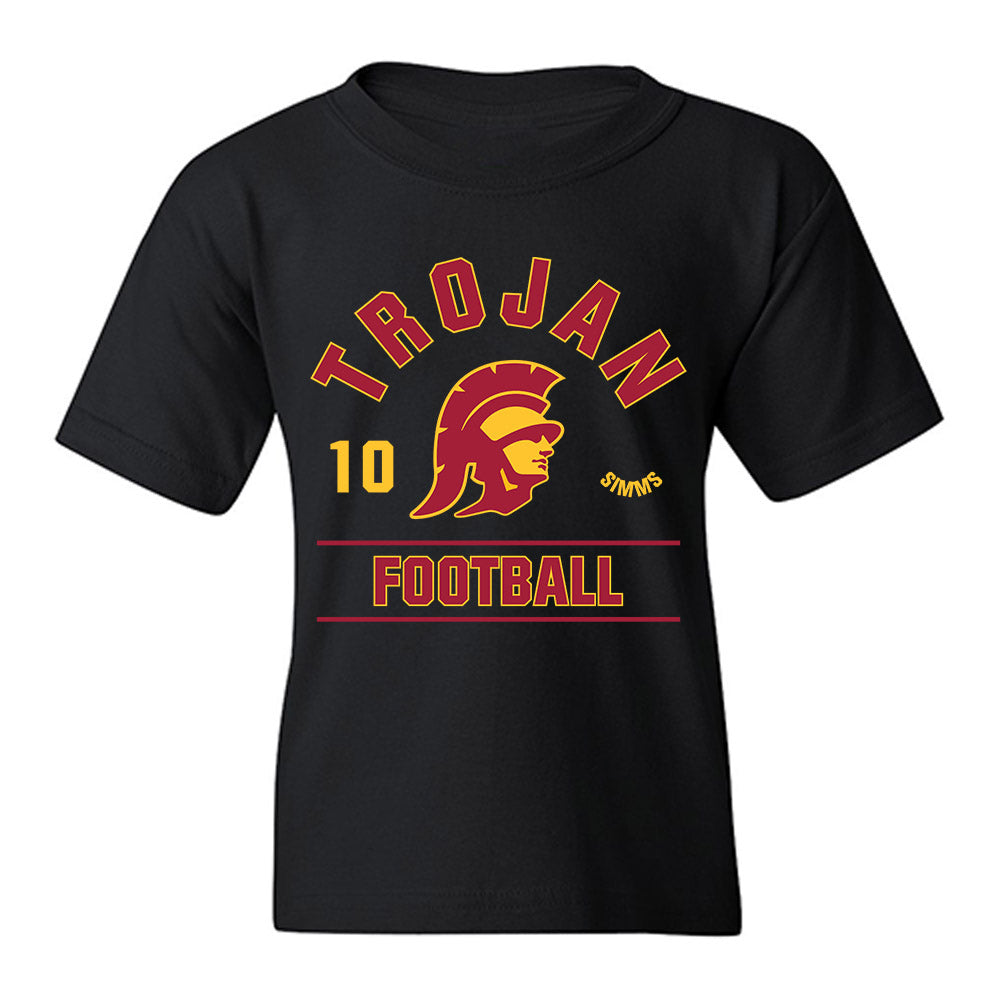USC - NCAA Football : Corey Simms - Classic Fashion Shersey Youth T-Shirt-0