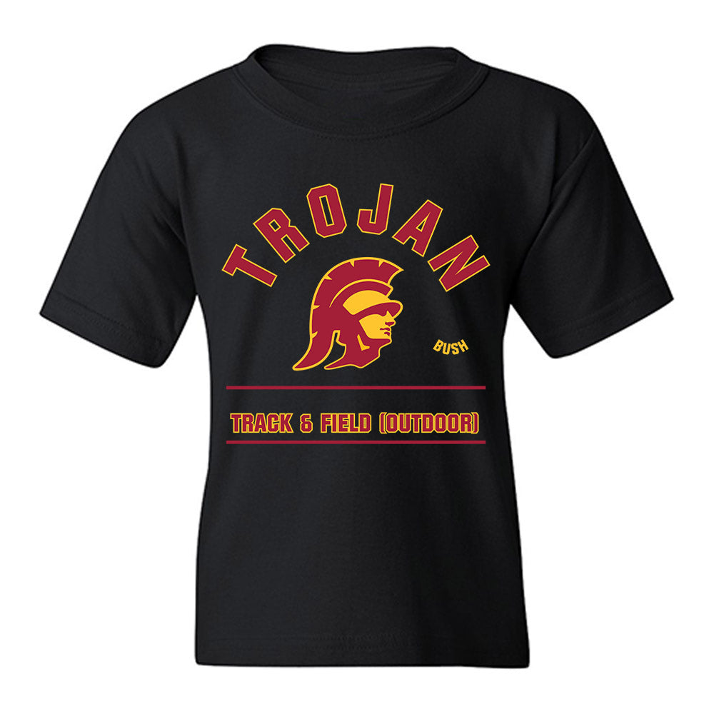 USC - NCAA Women's Track & Field : Ahnyx bush - Classic Fashion Shersey Youth T-Shirt-0