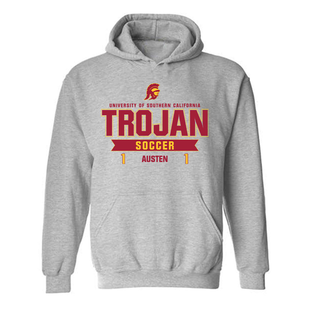 USC - NCAA Women's Soccer : Annabel Austen - Classic Fashion Shersey Hooded Sweatshirt-0