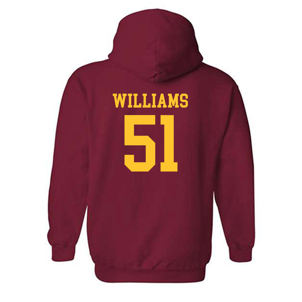 USC - NCAA Football : Andrew Williams - Classic Shersey Hooded Sweatshirt-1