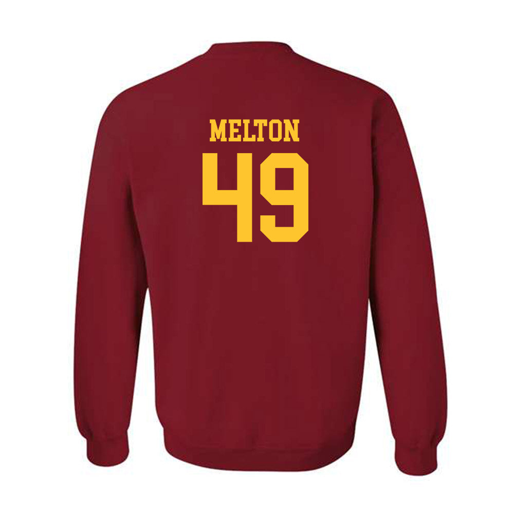 USC - NCAA Football : Fisher Melton - Classic Shersey Crewneck Sweatshirt-1