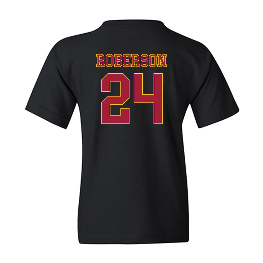 USC - NCAA Women's Lacrosse : Asjia Roberson - Youth T-Shirt-1