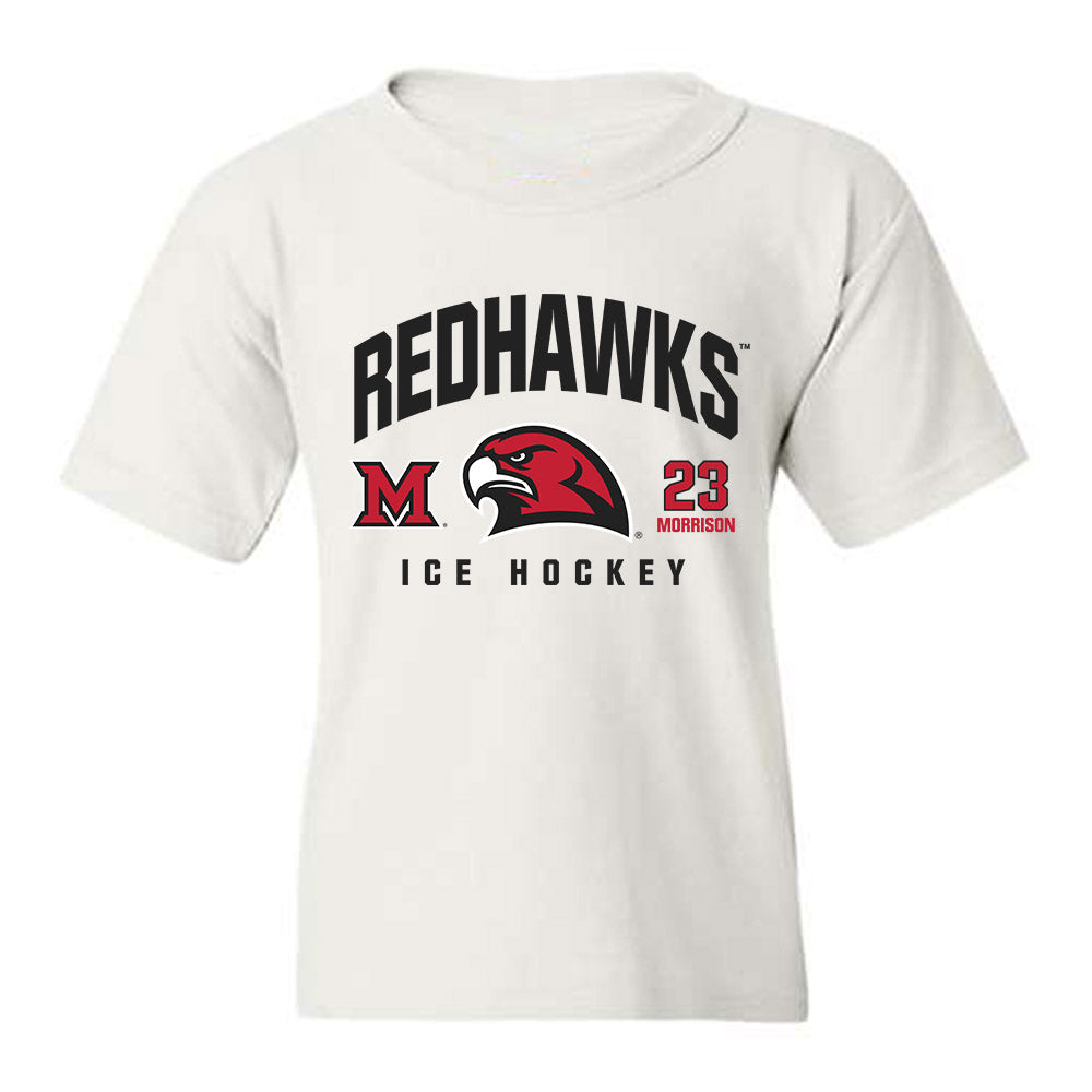 Miami of Ohio - NCAA Men's Ice Hockey : Brayden Morrison - Classic Fashion Shersey Youth T-Shirt-0