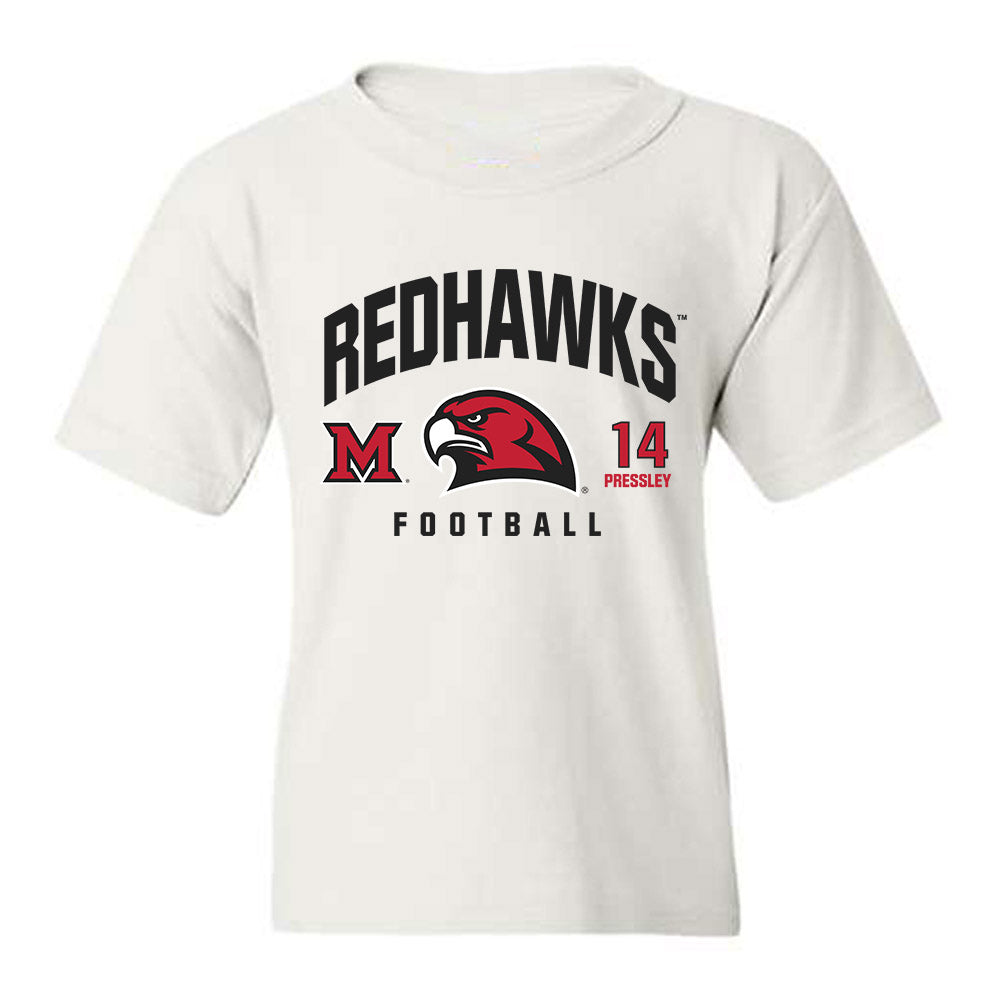 Miami of Ohio - NCAA Football : William Pressley - Classic Fashion Shersey Youth T-Shirt-0