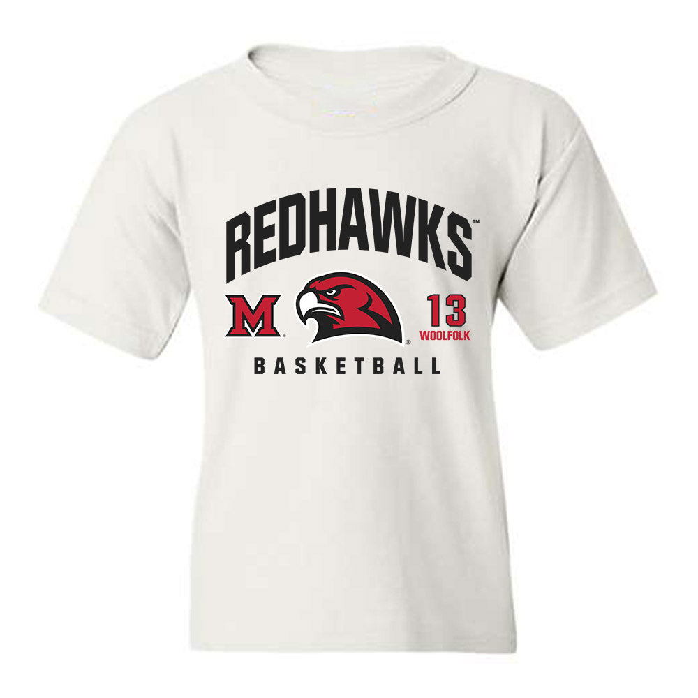 Miami of Ohio - NCAA Men's Basketball : Antwone Woolfolk - Classic Fashion Shersey Youth T-Shirt-0