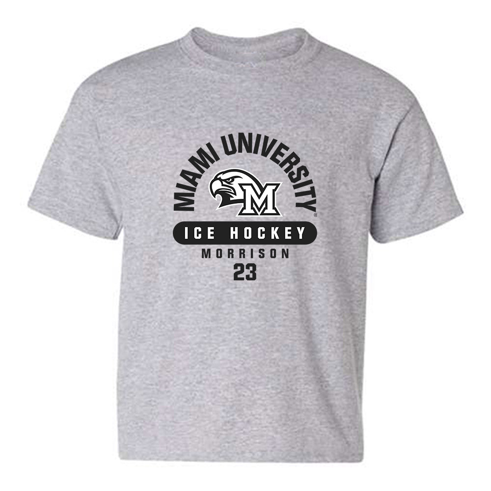 Miami of Ohio - Men's Ice Hockey Alumni : Brayden Morrison - Classic Fashion Shersey Youth T-Shirt-0