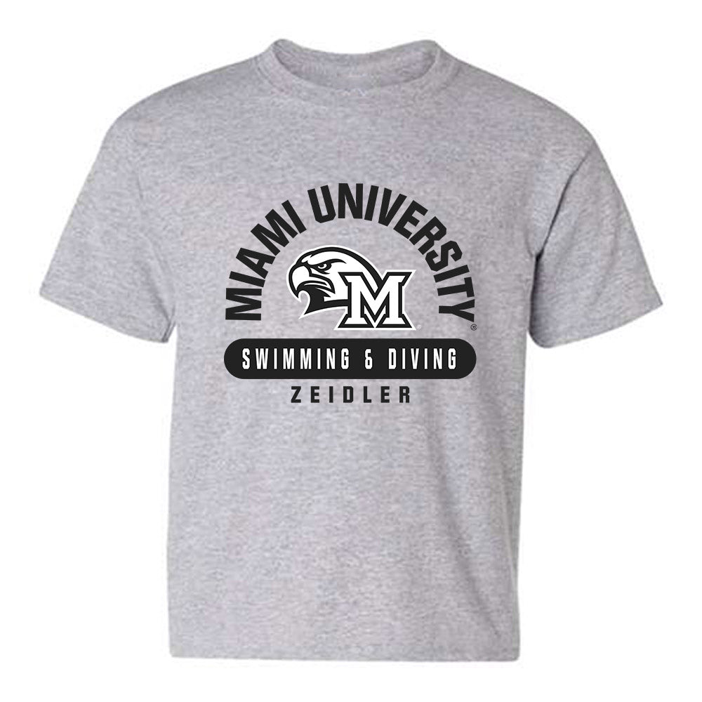 Miami of Ohio - NCAA Men's Swimming & Diving : John Zeidler - Classic Fashion Shersey Youth T-Shirt-0