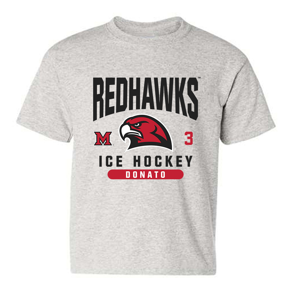 Miami of Ohio - NCAA Men's Ice Hockey : Nick Donato - Classic Fashion Shersey Youth T-Shirt-0