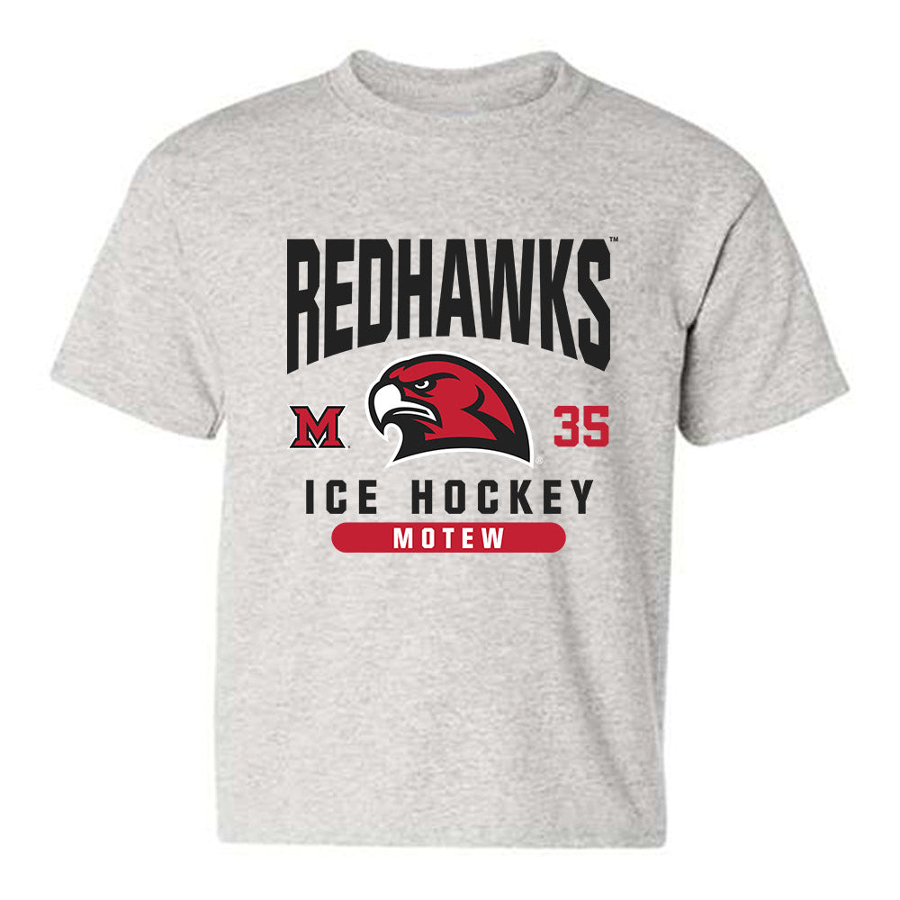 Miami of Ohio - NCAA Men's Ice Hockey : Benji Motew - Classic Fashion Shersey Youth T-Shirt-0