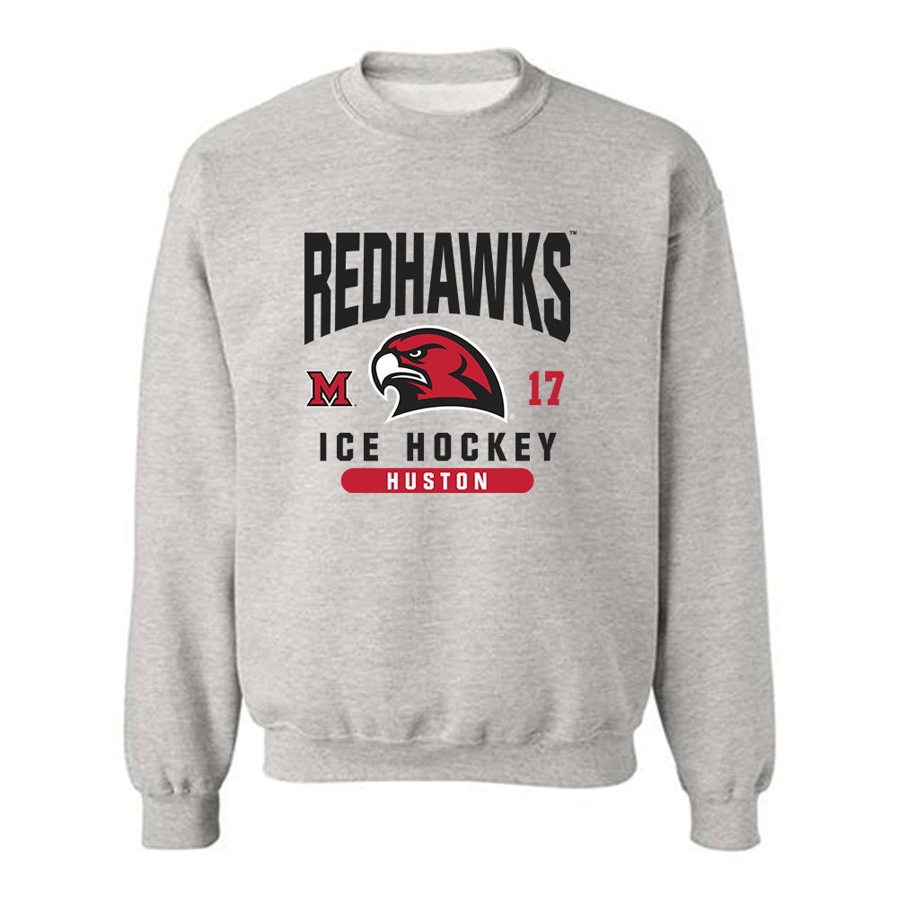 Miami of Ohio - NCAA Men's Ice Hockey : Cal Huston - Classic Fashion Shersey Crewneck Sweatshirt-0