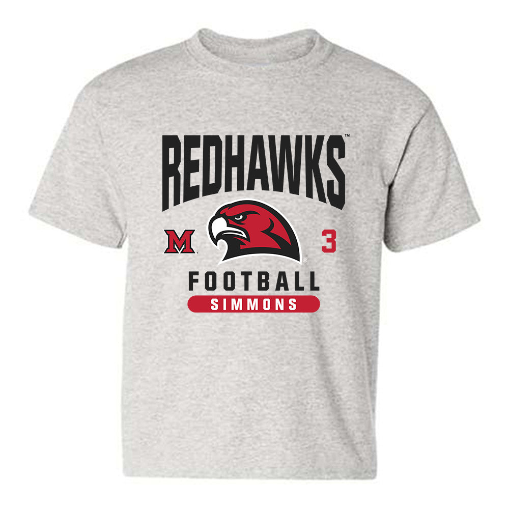 Miami of Ohio - NCAA Football : Quintin Simmons - Classic Fashion Shersey Youth T-Shirt-0