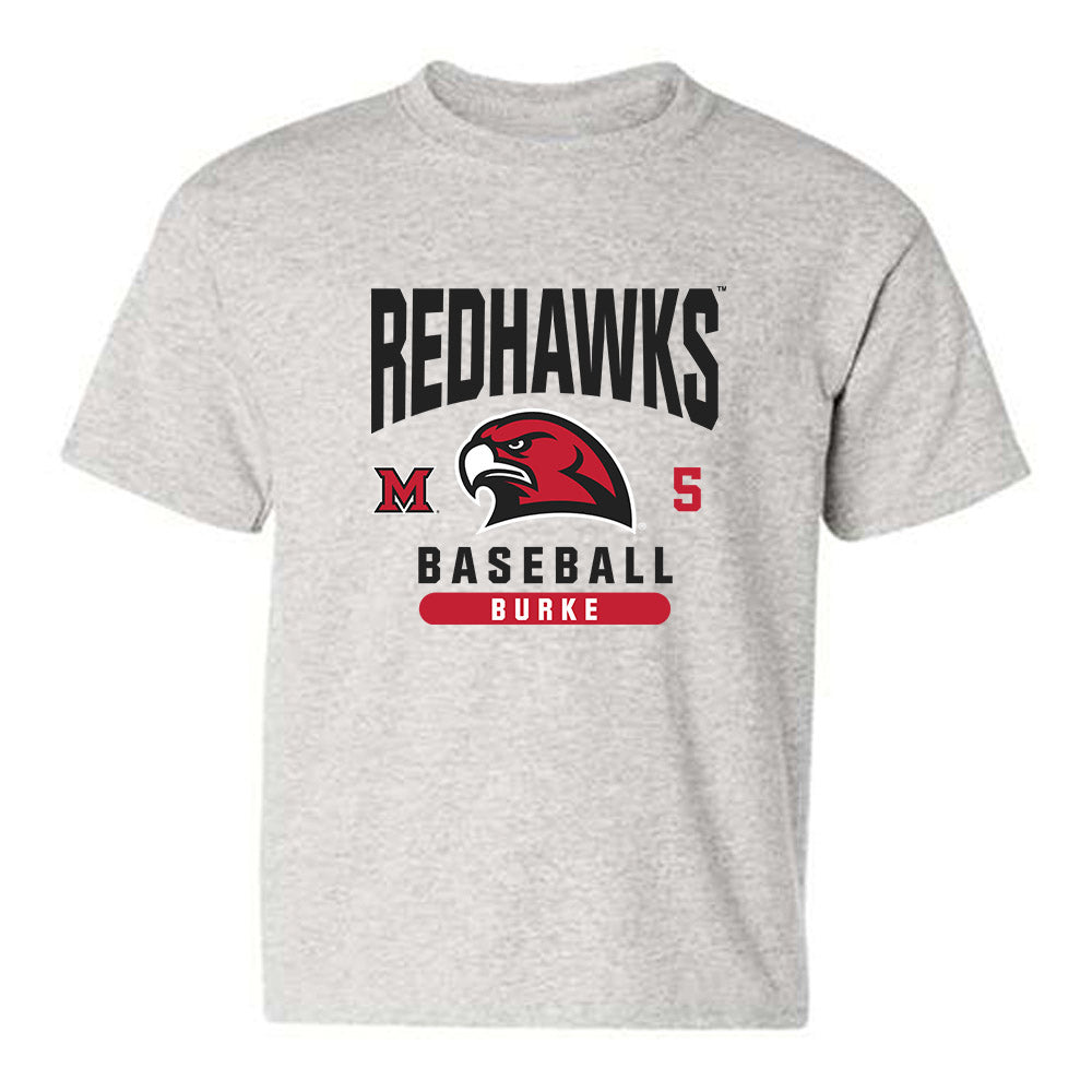 Miami of Ohio - Baseball Alumni : Clayton Burke - Classic Fashion Shersey Youth T-Shirt-0