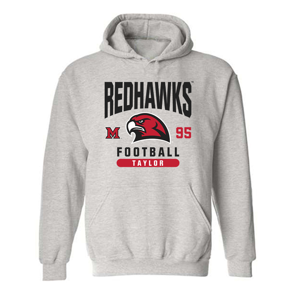 Miami of Ohio - NCAA Football : Aariz Taylor - Classic Fashion Shersey Hooded Sweatshirt-0